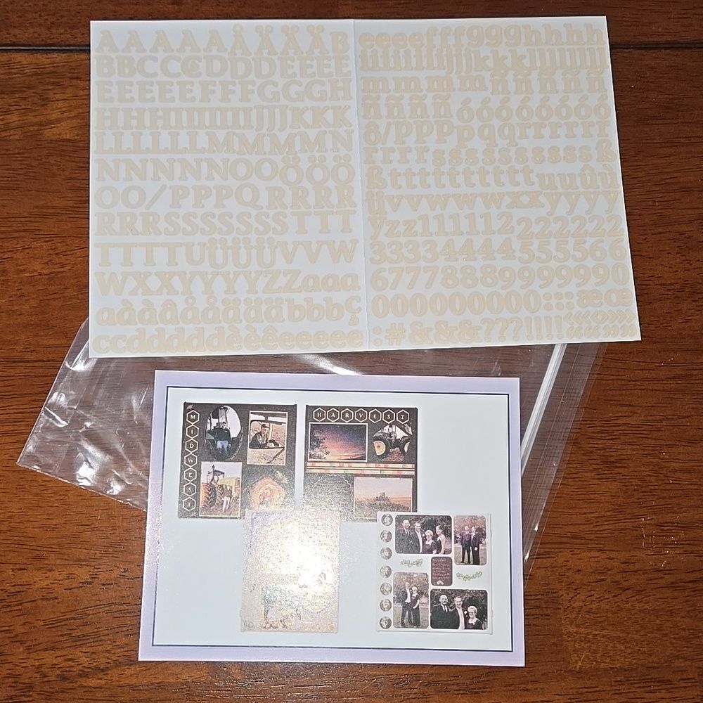 Stickers Creative Memories ABC/123 Mini Classy Flesh Color Sticker arr craft fun